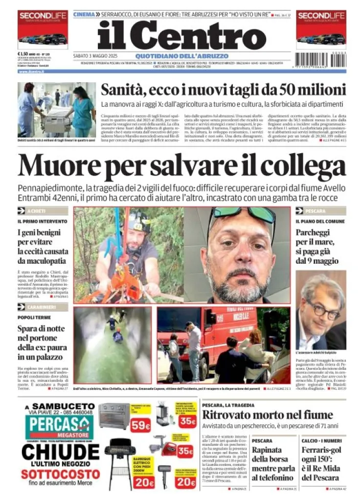 Prima-pagina-il centro-oggi-edizione-del-2025-05-03